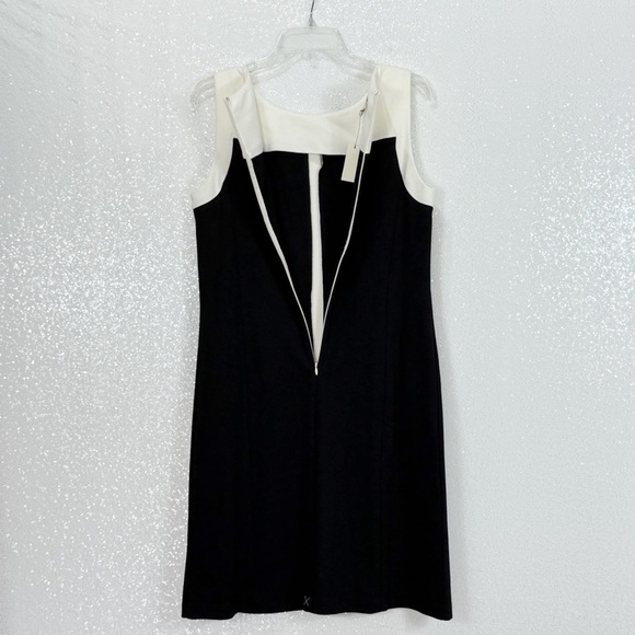 Talbots Black and White Sleeveless Dress/ Sheath NWT Size 8 petite Bust - Picture 4 of 13